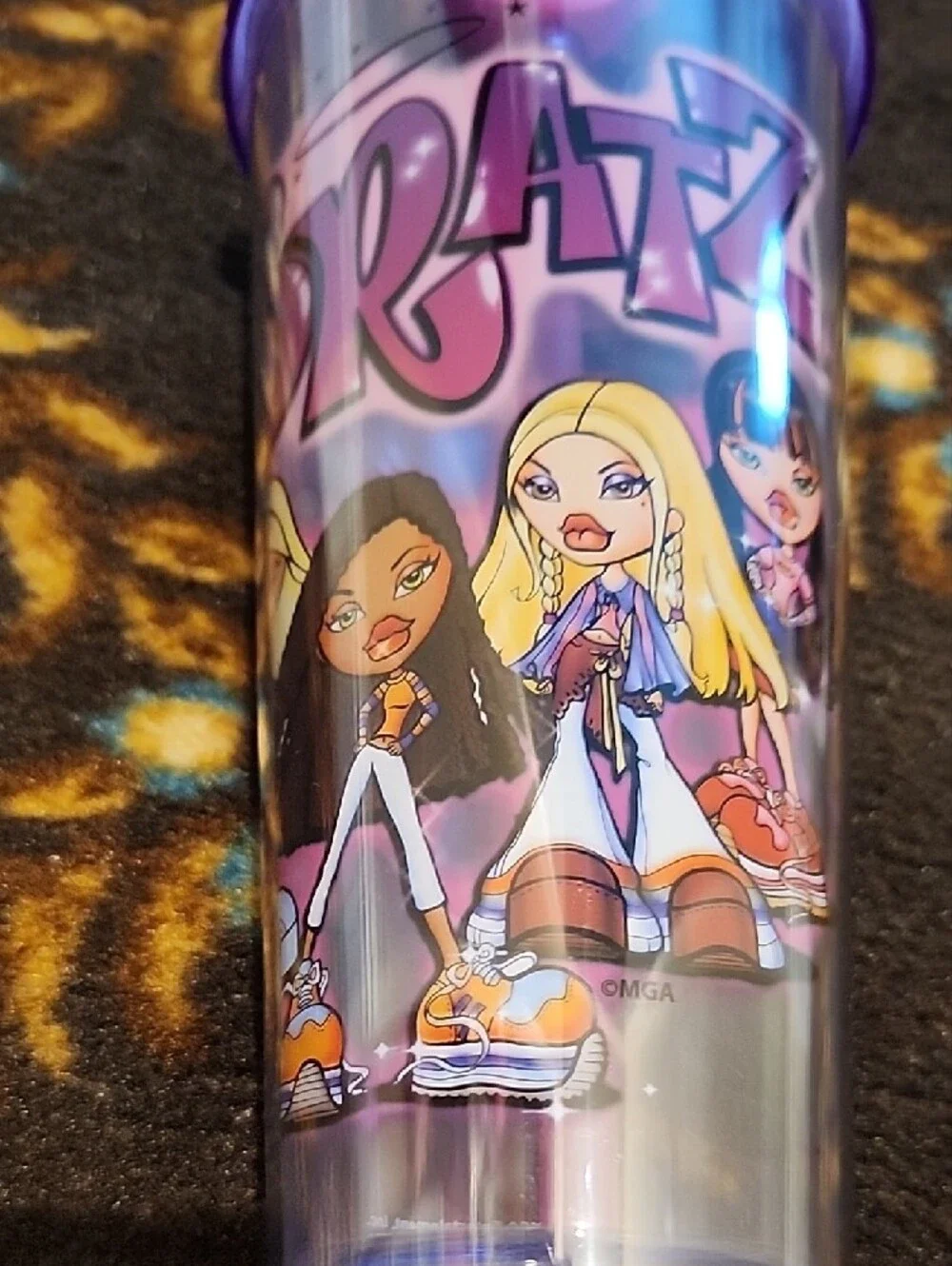 Bratz Purple Acrylic Tumbler with Straw & Bratz Ceramic Mug - Purple Accent